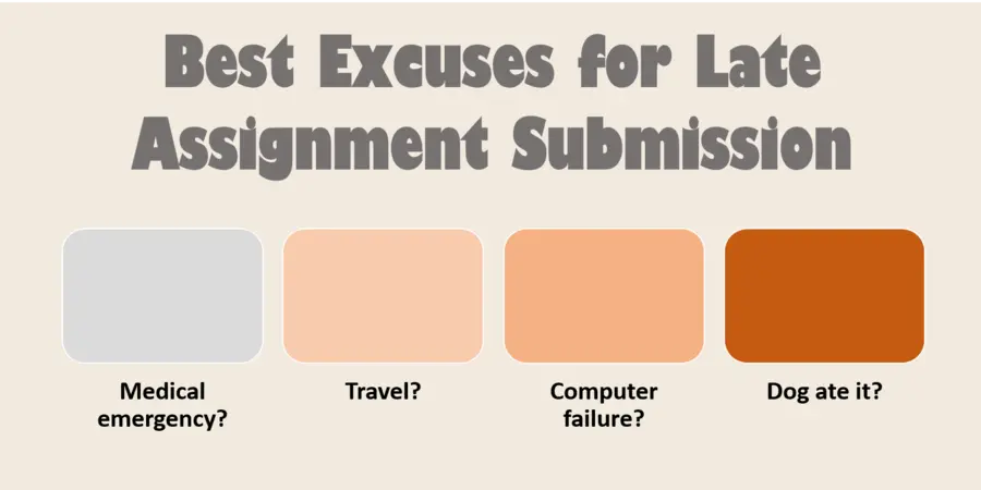 Believable excuses for late assignment submission